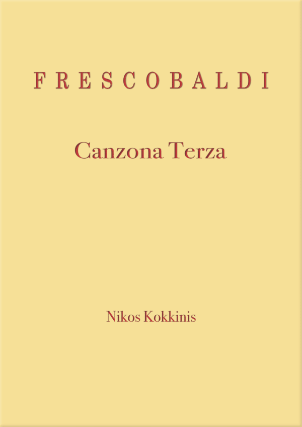 Frescobaldi - Canzona Terza - piano solo