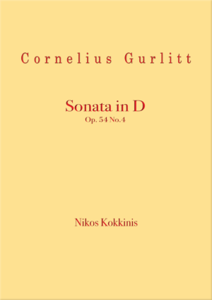 the Sonatina in D by Cornelius Gurlitt Op.54, No.4. 